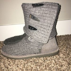 Bear-paw sweater boots